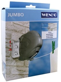Разтегателна линия за дрехи Jumbo, дължина 15 м - Wenko