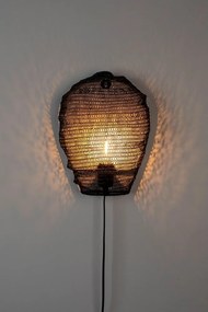 Черна стенна лампа Lena - White Label