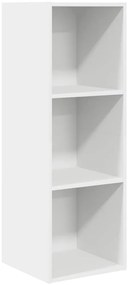 805480 vidaXL ТВ шкаф за стенен монтаж, бял, 37x37x107 см, инженерно дърво