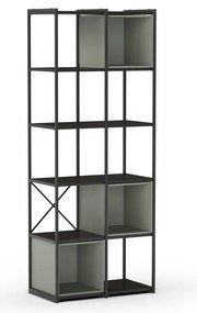 Зелено-черна библиотека 71x179 cm Anya – Marckeric