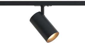 Модерен прожектор черен за 1-фазна релсова система - Iconic Mark