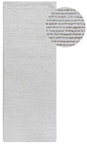 Бяла ръчно изработена вълнена пътека 80x200 cm Francois – Villeroy&amp;Boch