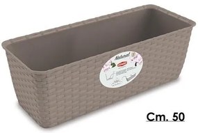 Stefanplast - Сандъче за цветя Natural Line 50 см - беж