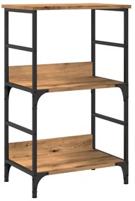 857465 vidaXL Библиотека, дъб артизан, 50x33x82 см, инженерно дърво