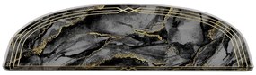 Тъмносиви килимчета за стълби в комплект от 16 части 20x65 cm Marble Dream - Vitaus