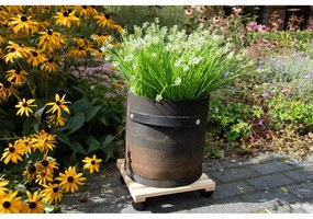 Дървена подвижна стойка за саксии (височина 8 cm) Indoor &amp; Outdoor – Esschert Design