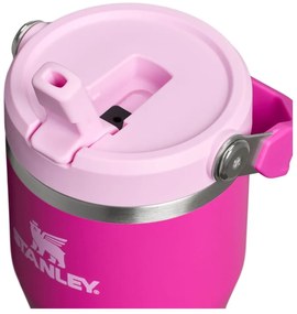 Розов термос от неръждаема стомана 600 ml IceFlow™ Flip Straw 2.0 Tumbler Violet Blossom – Stanley