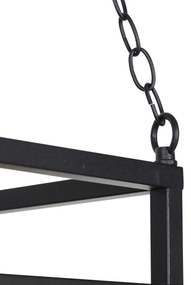 Интелигентна висяща лампа черна с дърво, включително 5 Wifi G95 - Shelf