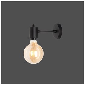 Черна метална стенна лампа Alto - Squid Lighting