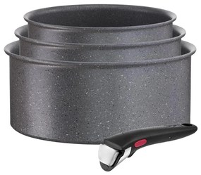 Tefal - Комплект готварски съдове 4 бр. INGENIO BLACK STONE