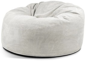 Кремав пуф от рипсено кадифе Om 135 – SLOWDOWN