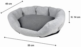 Сиво легло за куче 40x55 cm – Love Story