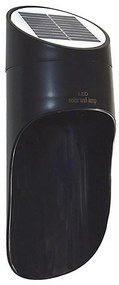 LED соларен стенен фенер PALESA LED/1W/3,7V IP65 1800 mAh черен