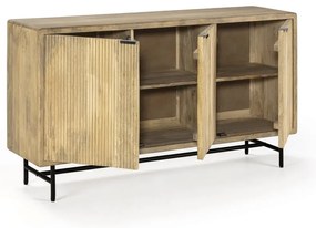 Скрин от масивно манго в естествен цвят 150x85x40 cm Mundra – MOME