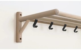 Стенна закачалка от дъбово дърво в естествен цвят Milford - Rowico