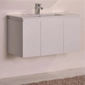 Конзолен PVC шкаф ICP 9046, бял, 92x47x55см