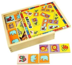 Bigjigs - Дървено домино Животни