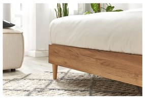 Бежово/естествено двойно легло с решетка 160x200 cm Noa - Bobochic Paris