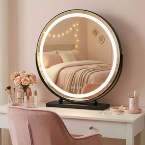 Огледало LED MAKE-UP Black 50 cm