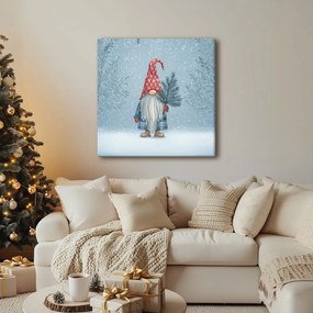 Картина на платно Коледна – Празнична атмосфера с елф
