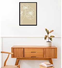 Постер 29x41 cm White Poppy – Veronika Boulová