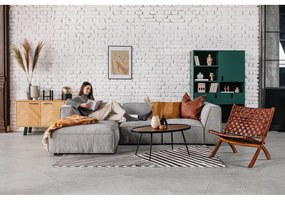 Светлосив диван с отворен модул, десен ъгъл Fairfield - Bonami Selection