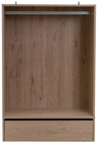 Отворен модулен шкаф от декор от дъб в естествен цвят 80x180x45 cm Modular – Casa Selección