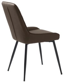 Тъмнокафяв трапезен стол Milton - Unique Furniture