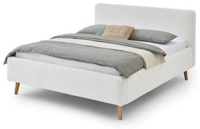 Бяло тапицирано двойно легло 140x200 cm Mattis - Meise Möbel