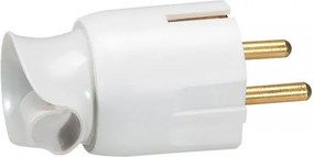 Legrand Щепсел бял Шуко/Фр.стандарт 2P+Т 360° изход на кабела 16A - 050172