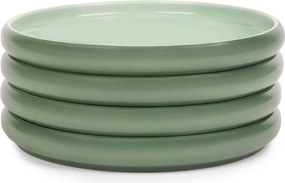 Зелени глинени чинии в комплект 4 бр. ø 22 cm Aura Rondo – Bonami Selection