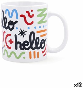 Tass Quid Hello Комикси Многоцветен Керамика 330 ml (12 броя)