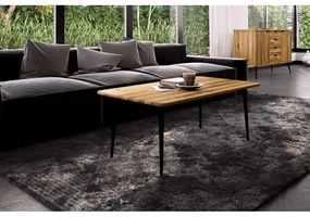 Дъбова маса за кафе в естествен цвят 60x110 cm Kula - The Beds