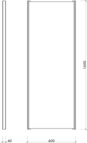 Стенно огледало масивно дърво 60x160 cm Lun – noo.ma