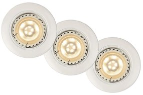 Lucide 11001/15/31 - К-кт 3x LED лампа за окачен таван FOCUS 1xGU10/5W/230V бял