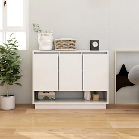 809530 vidaXL Сайдборд, бял, 97x31x75 см, инженерно дърво
