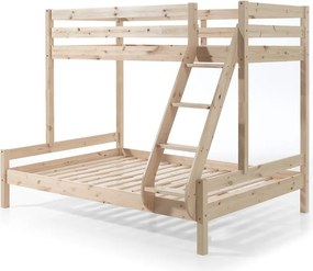 Двуетажно легло от борова дървесина Martin, 140 x 200 cm Pino - Vipack