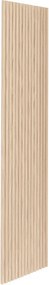 Декоративен aкустичен стенен панел Colva, 240x60 cm, MDF - Светло дърво