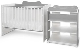 LORELLI Classic Трансформиращо се легло 82/190 см. MULTI БЯЛО/STONE GREY