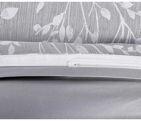 Сиво единично спално бельо от жакард 140x200 cm Boston – My House