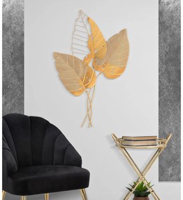 Метална декорация за стена 53x84,5 cm Autumn Leaf - Mauro Ferretti
