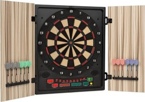 KLARFIT Dartmaster 180, бежов, дартс, автомат за дартс, мек връх, врата