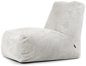 Кремав пуф от рипсено кадифе Tube – SLOWDOWN