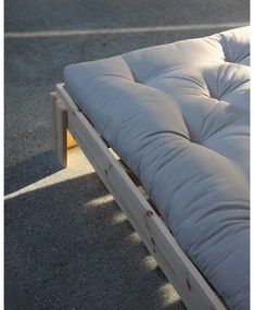 Двойно легло от масивен бор с включена подматрачна рамка в естествен цвят 140x200 cm Layers – Karup Design