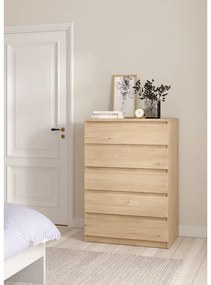 Скрин от дъбов декор в естествен цвят 77x111x50 cm Naia – Tvilum