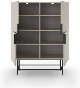 Кремаво шкафче 100x128 cm Eldia – Marckeric