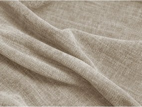 Бежово двойно легло 180x200 cm тапицирано с място за съхранение с включена подматрачна рамка Martina – Micadoni