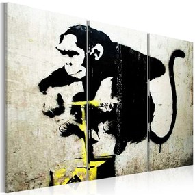 Печат върху платно - Детонатор на маймуна TNT от Banksy 120x80