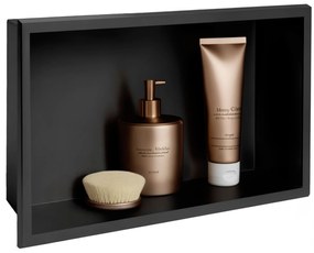 Вграден рафт за баня  30x45 matte black