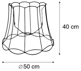 Метален абажур черен 50/40 - Granny Frame